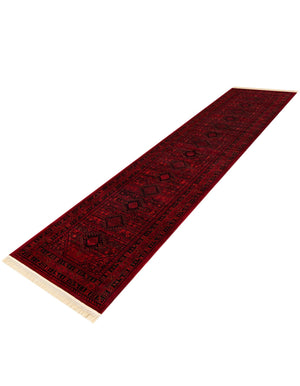 Red 3' 3 x 16' 5 Tekke Runner Area Rug Classic Traditional Vintage Design Carpet for Living Rooms, Dining, Bedrooms, Office Space for Sale at Rug Engine
