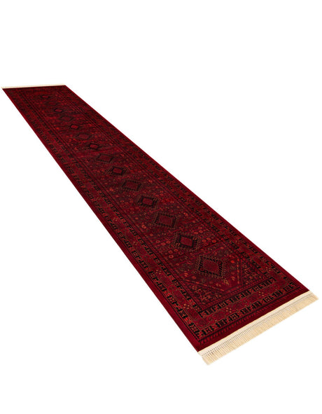 Red 3' 3 x 16' 5 Tekke Runner Area Rug Classic Traditional Vintage Design Carpet for Living Rooms, Dining, Bedrooms, Office Space for Sale at Rug Engine
