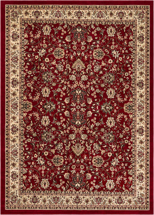 Burgundy 7' 10 x 11' Sialk Hill Rectangle Area Rug 100% Polypropylene Durable Easy Clean Classic Traditional Design Carpet for Interior Design for Sale at Rug Engine