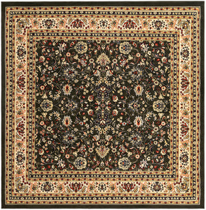 Green 10' x 10' Sialk Hill Square Area Rug 100% Polypropylene Durable Easy Clean Classic Traditional Design Carpet for Interior Design for Sale at Rug Engine