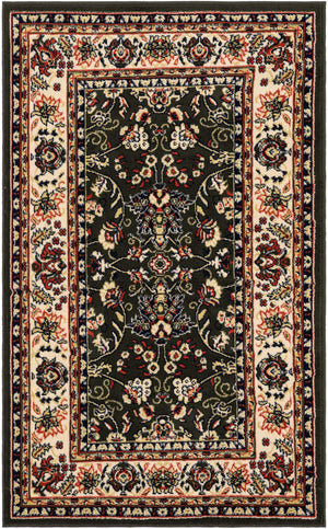 Green 3' 1 x 5' 3 Sialk Hill Rectangle Area Rug 100% Polypropylene Durable Easy Clean Classic Traditional Design Carpet for Interior Design for Sale at Rug Engine