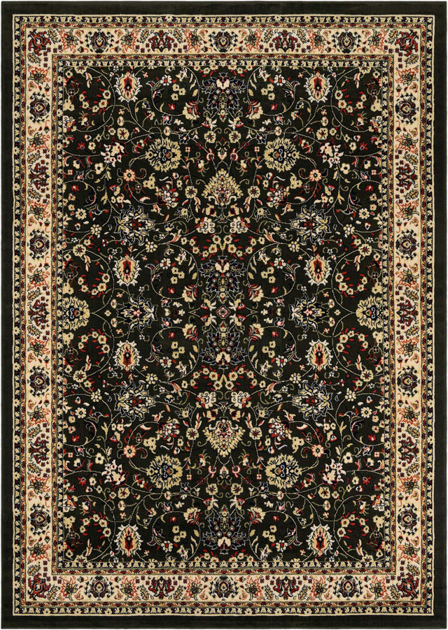 Green 7' 10 x 11' Sialk Hill Rectangle Area Rug 100% Polypropylene Durable Easy Clean Classic Traditional Design Carpet for Interior Design for Sale at Rug Engine