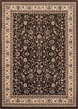 Brown 10' x 14' 1 Sialk Hill Rectangle Area Rug 100% Polypropylene Durable Easy Clean Classic Traditional Design Carpet for Interior Design for Sale at Rug Engine