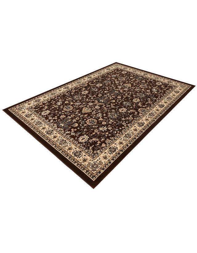 Brown 7' 10 x 11' Sialk Hill Rectangle Area Rug 100% Polypropylene Durable Easy Clean Classic Traditional Design Carpet for Interior Design for Sale at Rug Engine