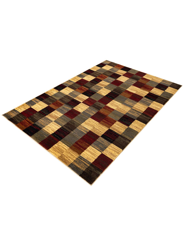 Multicolor 5' 3 x 7' 1 Barista Rectangle Area Rug 100% Polypropylene Abstract Modern Geometric Carpet for Living Room Dining Office Dorm Room Decor for Sale at Rug Engine
