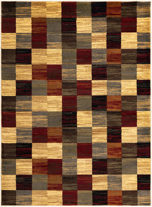 Multicolor 5' 3 x 7' 1 Barista Rectangle Area Rug 100% Polypropylene Abstract Modern Geometric Carpet for Living Room Dining Office Dorm Room Decor for Sale at Rug Engine