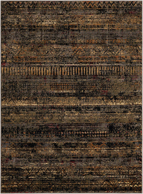 Blue 5' 3 x 7' 1 Saturn Rectangle Area Rug Stain Resistant Easy Clean Classic Vintage Design Durable Carpet for Affordable Home Interiors for Sale at Rug Engine