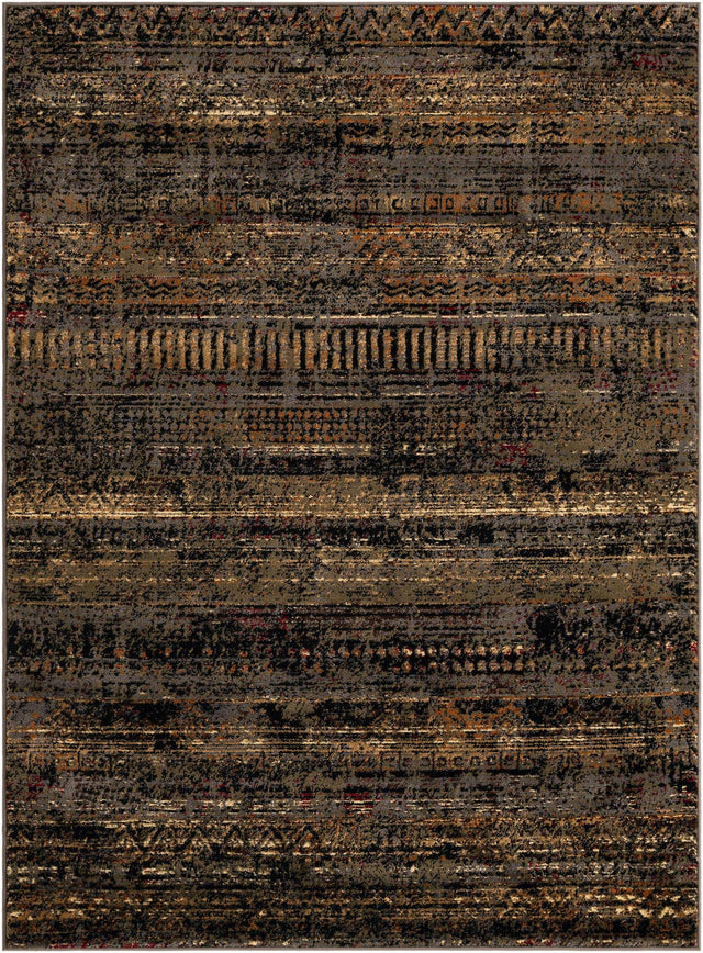 Blue 5' 3 x 7' 1 Saturn Rectangle Area Rug Stain Resistant Easy Clean Classic Vintage Design Durable Carpet for Affordable Home Interiors for Sale at Rug Engine