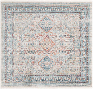 Multicolor 4' 1 x 4' 1 Newport Square Area Rug 100% Polypropylene Traditional Distressed Classic Contemporary Carpet for Home Decor for Sale at Rug Engine