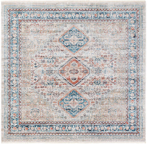 Multicolor 6' 1 x 6' 1 Newport Square Area Rug 100% Polypropylene Traditional Distressed Classic Contemporary Carpet for Home Decor for Sale at Rug Engine