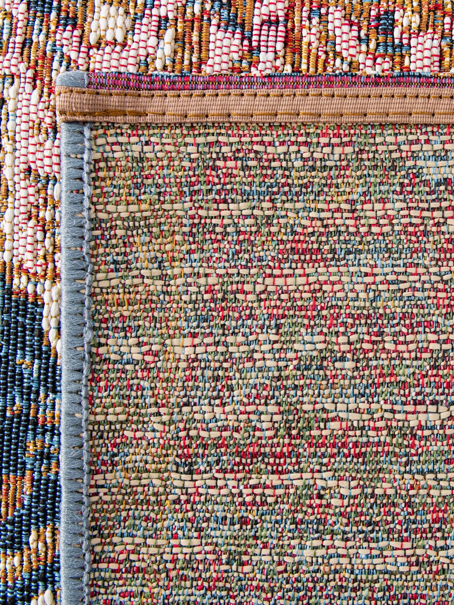 Navy Blue and Light Pink 2' x 6' 1 Outdoor Traditional Runner Area Rug Weather Resistant for Patio, Deck, Terrace, Balcony, Porch Classical Design Outside Carpet for Sale at Rug Engine