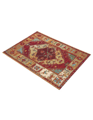 Red Green Blue 2' x 3' 1 Outdoor Traditional Rectangle Area Rug Weather Resistant for Patio, Deck, Terrace, Balcony, Porch Classical Design Outside Carpet for Sale at Rug Engine