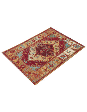 Red Green Blue 2' x 3' 1 Outdoor Traditional Rectangle Area Rug Weather Resistant for Patio, Deck, Terrace, Balcony, Porch Classical Design Outside Carpet for Sale at Rug Engine