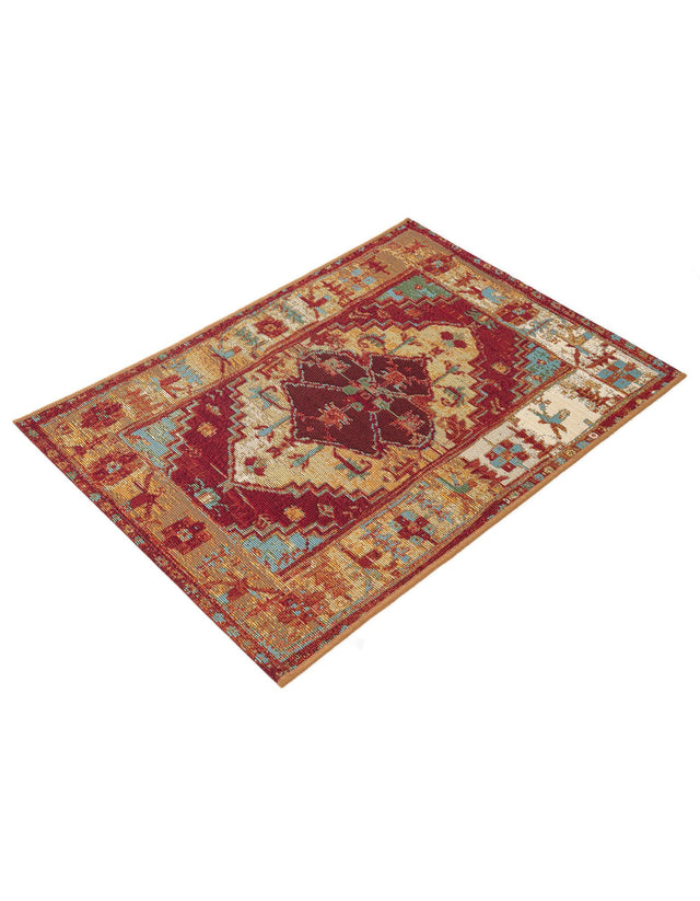 Red Green Blue 2' x 3' 1 Outdoor Traditional Rectangle Area Rug Weather Resistant for Patio, Deck, Terrace, Balcony, Porch Classical Design Outside Carpet for Sale at Rug Engine