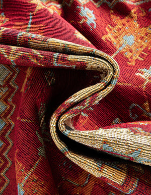 Red Green Blue 2' x 3' 1 Outdoor Traditional Rectangle Area Rug Weather Resistant for Patio, Deck, Terrace, Balcony, Porch Classical Design Outside Carpet for Sale at Rug Engine