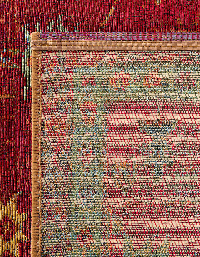 Red Green Blue 2' x 3' 1 Outdoor Traditional Rectangle Area Rug Weather Resistant for Patio, Deck, Terrace, Balcony, Porch Classical Design Outside Carpet for Sale at Rug Engine