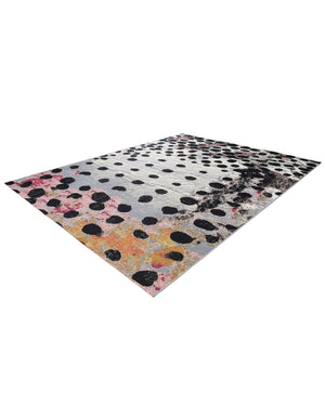 White and Black 9' x 12' Outdoor Modern Rectangle Area Rug Weather Resistant for Patio, Deck, Terrace, Balcony, Porch 100% Polypropylene Modern Outside Carpet for Sale at Rug Engine