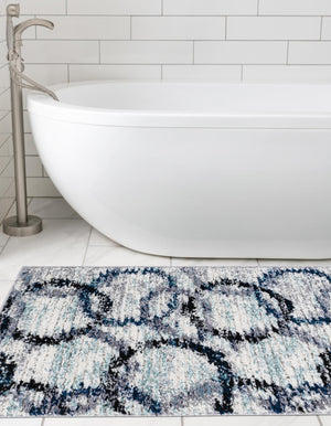 Ivory 2' x 8' Tucson Runner Area Rug 100% Polyester Unique Modern Carpet for Dining Rooms, Living Room, Bedrooms, Office Space for Sale at Rug Engine