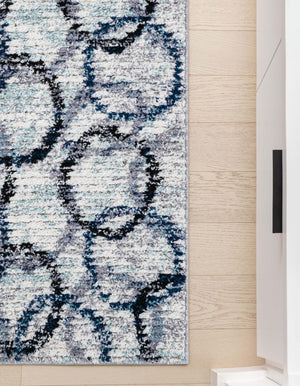 Ivory 2' x 8' Tucson Runner Area Rug 100% Polyester Unique Modern Carpet for Dining Rooms, Living Room, Bedrooms, Office Space for Sale at Rug Engine