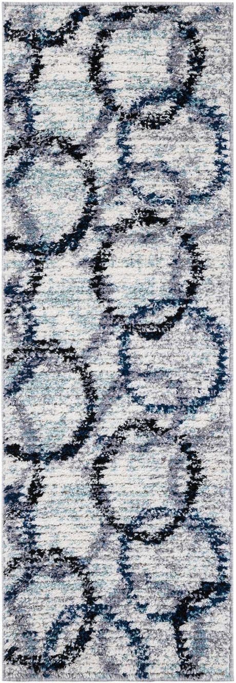 Ivory 2' x 6' 1 Tucson Runner Area Rug 100% Polyester Unique Modern Carpet for Dining Rooms, Living Room, Bedrooms, Office Space for Sale at Rug Engine