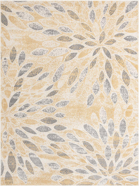 Yellow 10' x 13' Sumter Rectangle Area Rug Contemporary Durable Easy Clean Carpet for Bedrooms, Living Areas, Dining, Office, Dorms for Sale at Rug Engine