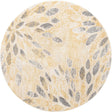 Yellow 6' 1 x 6' 1 Sumter Round Area Rug Contemporary Durable Easy Clean Carpet for Bedrooms, Living Areas, Dining, Office, Dorms for Sale at Rug Engine