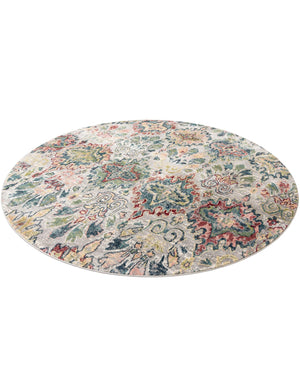 Multicolor 10' 2 x 10' 2 Sumter Round Area Rug Contemporary Durable Easy Clean Carpet for Bedrooms, Living Areas, Dining, Office, Dorms for Sale at Rug Engine