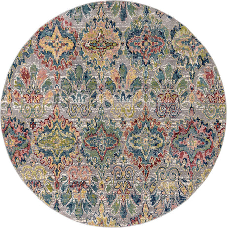 Multicolor 10' 2 x 10' 2 Sumter Round Area Rug Contemporary Durable Easy Clean Carpet for Bedrooms, Living Areas, Dining, Office, Dorms for Sale at Rug Engine