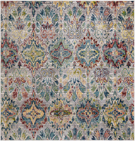 Multicolor 10' 2 x 10' 2 Sumter Square Area Rug Contemporary Durable Easy Clean Carpet for Bedrooms, Living Areas, Dining, Office, Dorms for Sale at Rug Engine