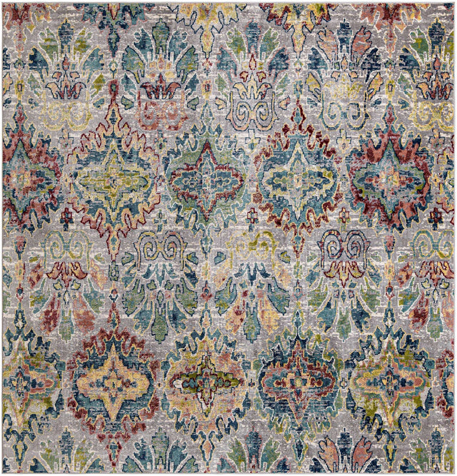 Multicolor 10' 2 x 10' 2 Sumter Square Area Rug Contemporary Durable Easy Clean Carpet for Bedrooms, Living Areas, Dining, Office, Dorms for Sale at Rug Engine