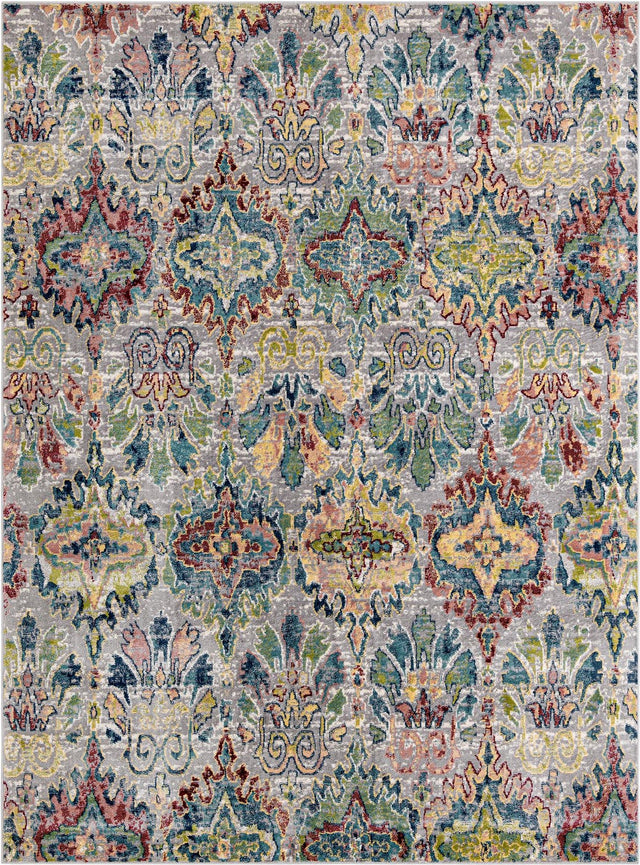 Multicolor 10' x 13' Sumter Rectangle Area Rug Contemporary Durable Easy Clean Carpet for Bedrooms, Living Areas, Dining, Office, Dorms for Sale at Rug Engine