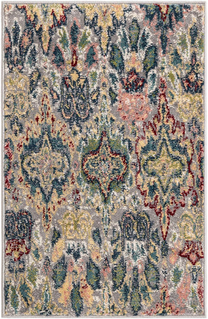 Multicolor 2' 2 x 3' 1 Sumter Rectangle Area Rug Contemporary Durable Easy Clean Carpet for Bedrooms, Living Areas, Dining, Office, Dorms for Sale at Rug Engine