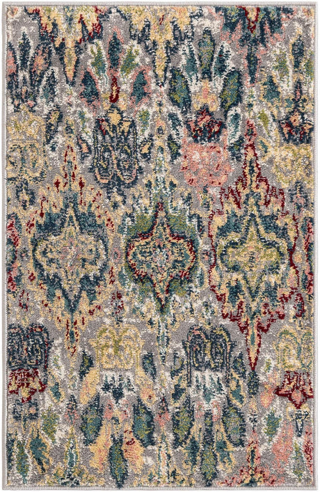 Multicolor 2' 2 x 3' 1 Sumter Rectangle Area Rug Contemporary Durable Easy Clean Carpet for Bedrooms, Living Areas, Dining, Office, Dorms for Sale at Rug Engine