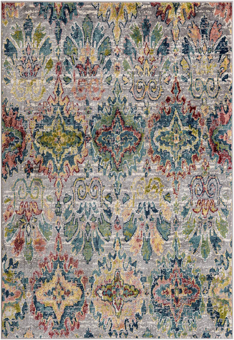 Multicolor 5' 1 x 7' 1 Sumter Rectangle Area Rug Contemporary Durable Easy Clean Carpet for Bedrooms, Living Areas, Dining, Office, Dorms for Sale at Rug Engine