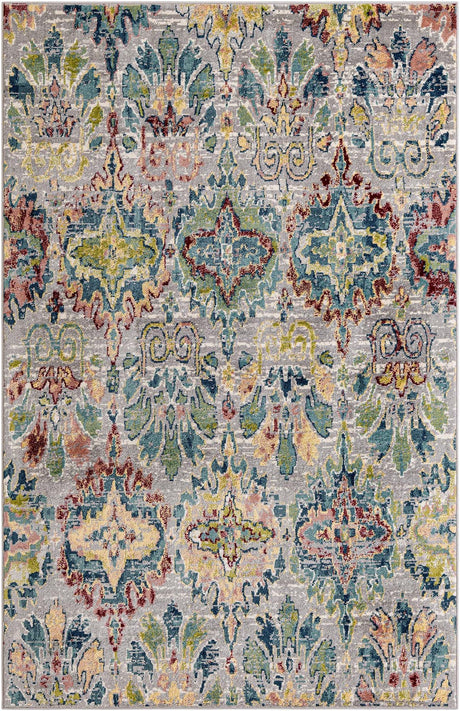 Multicolor 6' 1 x 9' Sumter Rectangle Area Rug Contemporary Durable Easy Clean Carpet for Bedrooms, Living Areas, Dining, Office, Dorms for Sale at Rug Engine