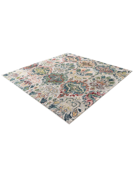 Multicolor 8' x 8' Sumter Square Area Rug Contemporary Durable Easy Clean Carpet for Bedrooms, Living Areas, Dining, Office, Dorms for Sale at Rug Engine
