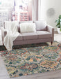 Multicolor 6' 1 x 6' 1 Sumter Square Area Rug Contemporary Durable Easy Clean Carpet for Bedrooms, Living Areas, Dining, Office, Dorms for Sale at Rug Engine