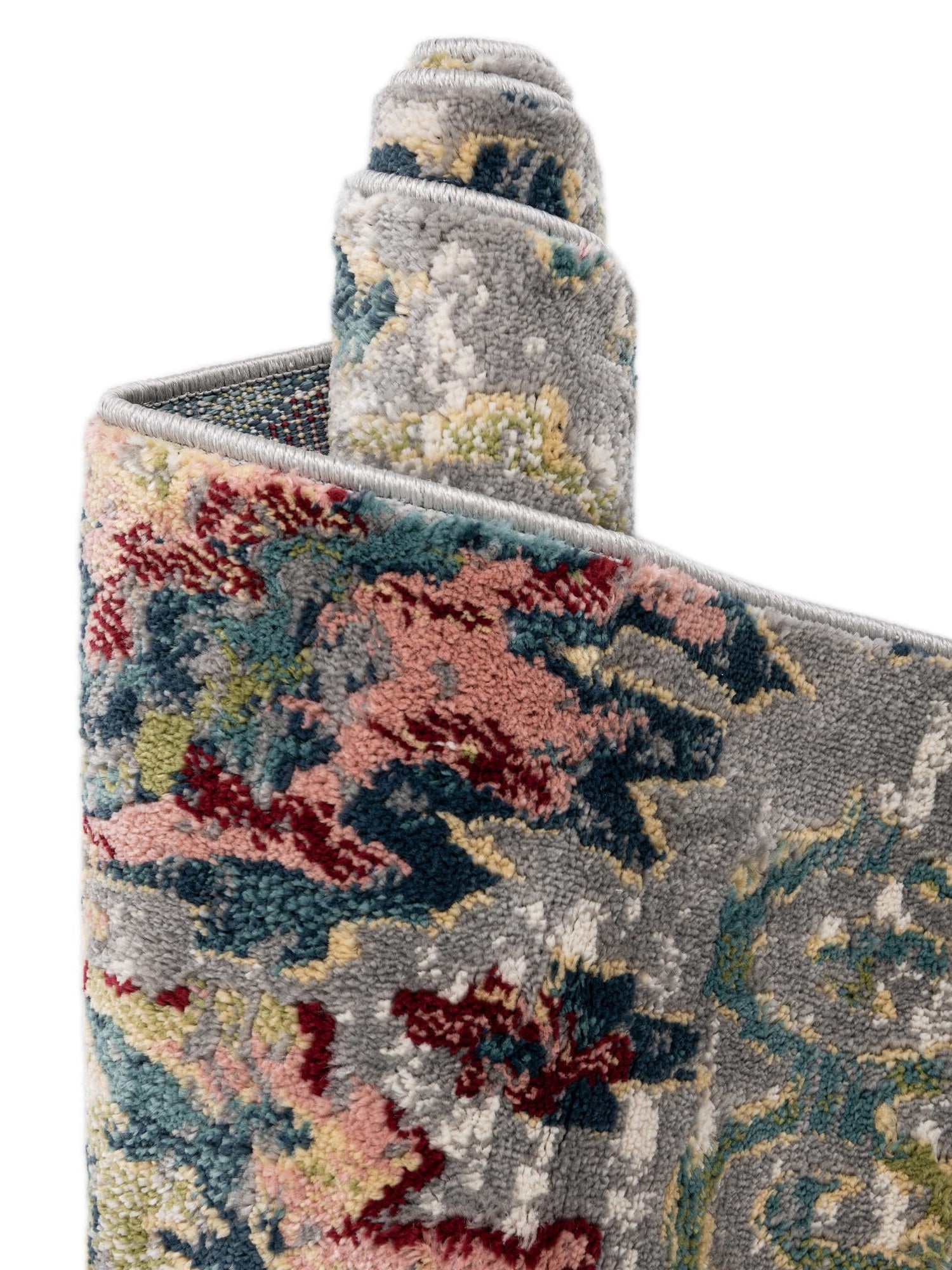 Multicolor 8' x 8' Sumter Square Area Rug Contemporary Durable Easy Clean Carpet for Bedrooms, Living Areas, Dining, Office, Dorms for Sale at Rug Engine