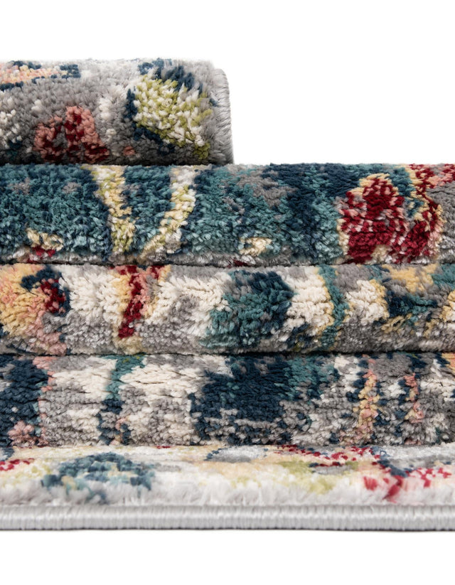 Multicolor 8' x 8' Sumter Square Area Rug Contemporary Durable Easy Clean Carpet for Bedrooms, Living Areas, Dining, Office, Dorms for Sale at Rug Engine