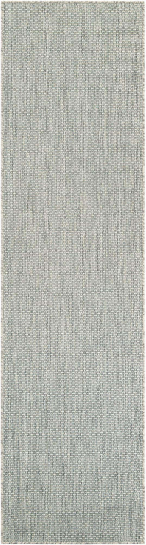 Light Gray 3' x 10' Outdoor Solid Runner Rug