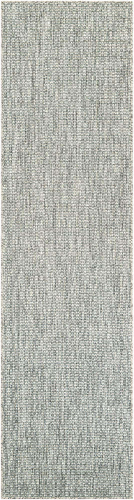 Light Gray 3' x 10' Outdoor Solid Runner Rug