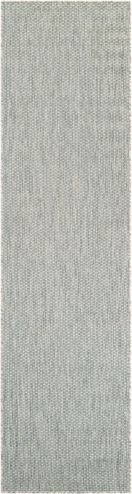 Light Gray 3' x 10' Outdoor Solid Runner Rug