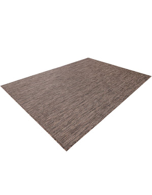 Light Brown 5' 3 x 7' 1 Outdoor Solid Rectangle Area Rug Weather Resistant for Patio, Deck, Terrace, Balcony, Porch 100% Polypropylene Minimalist Waterproof Carpet for Sale at Rug Engine
