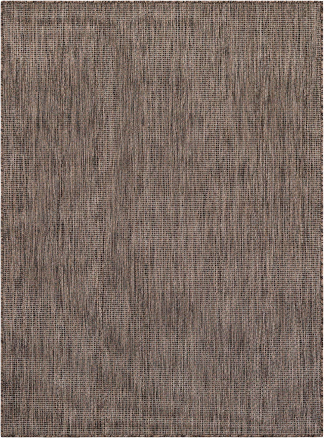 Light Brown 5' 3 x 7' 1 Outdoor Solid Rectangle Area Rug Weather Resistant for Patio, Deck, Terrace, Balcony, Porch 100% Polypropylene Minimalist Waterproof Carpet for Sale at Rug Engine