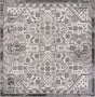 Charcoal Gray 12' x 12' Outdoor Aztec Square Area Rug Weather Resistant for Patio, Deck, Terrace, Balcony, Porch 100% Polypropylene Traditional Carpet Mat for Sale at Rug Engine