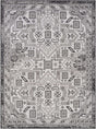 Charcoal Gray 5' 3 x 7' 1 Outdoor Aztec Rectangle Area Rug Weather Resistant for Patio, Deck, Terrace, Balcony, Porch 100% Polypropylene Traditional Carpet Mat for Sale at Rug Engine