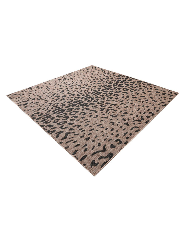 Natural 7' 10 x 7' 10 Outdoor Safari Square Area Rug Weather Resistant for Patio, Deck, Terrace, Balcony, Porch Animal Print Wildlife Nature Carpet for Sale at Rug Engine