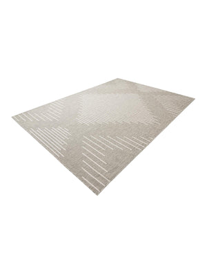 Gray 7' 10 x 11' Outdoor Modern Rectangle Area Rug Weather Resistant for Patio, Deck, Terrace, Balcony, Porch 100% Polypropylene Modern Outside Carpet for Sale at Rug Engine