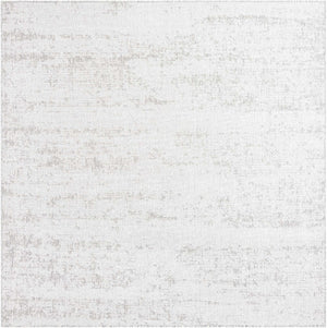 Gray 7' 10 x 7' 10 Outdoor Modern Square Area Rug Weather Resistant for Patio, Deck, Terrace, Balcony, Porch 100% Polypropylene Modern Outside Carpet for Sale at Rug Engine