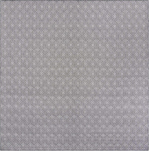 Charcoal 10' x 10' Outdoor Trellis Square Area Rug Weather Resistant for Patio, Deck, Terrace, Balcony, Porch Geometric Design Water Safe Outside Carpet for Sale at Rug Engine